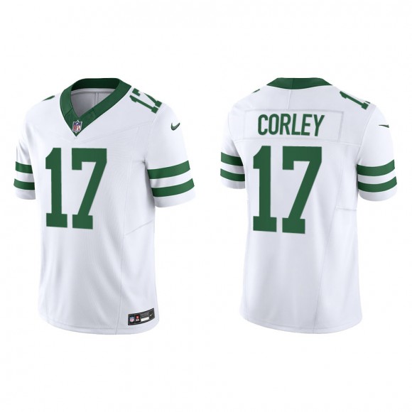 Jets Malachi Corley White Legacy Limited Jersey