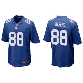 Giants Malik Nabers Royal Game Jersey