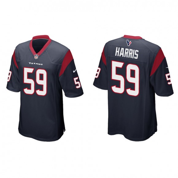 Texans Marcus Harris Navy Game Jersey