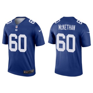 Men's Giants Marcus McKethan Royal 2022 NFL Draft Legend Jersey