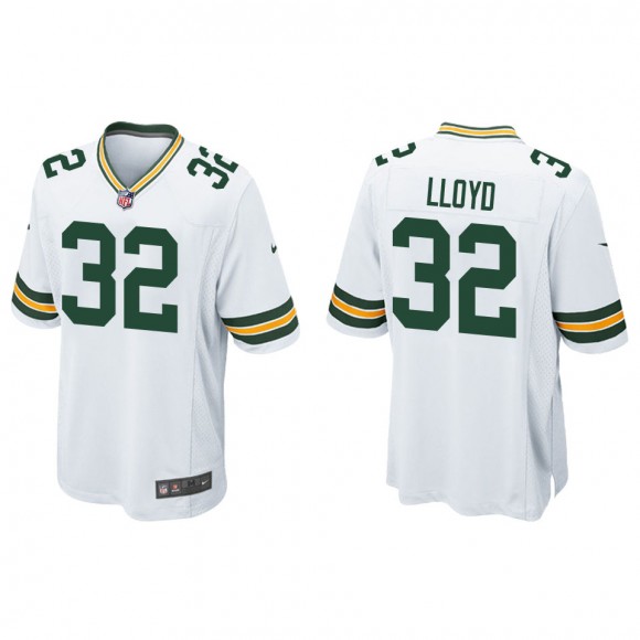 Packers MarShawn Lloyd White Game Jersey