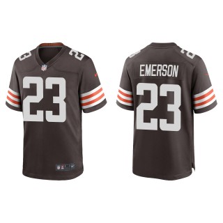 Men's Browns Martin Emerson Brown Game Jersey