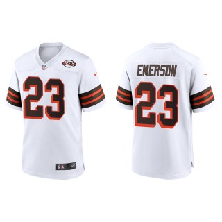 Men's Browns Martin Emerson White 1946 Collection Game Jersey