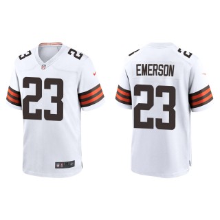 Men's Browns Martin Emerson White Game Jersey
