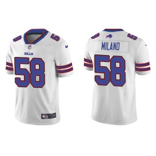 Men's Buffalo Bills Matt Milano White Vapor Limited Jersey