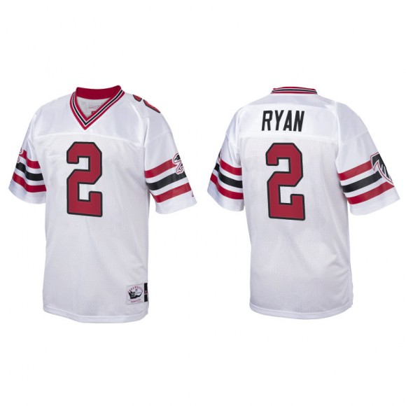 Men's Atlanta Falcons Matt Ryan White 1989 Authentic Throwback Jersey