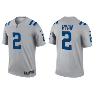 Men's Colts Matt Ryan Gray Inverted Legend Jersey