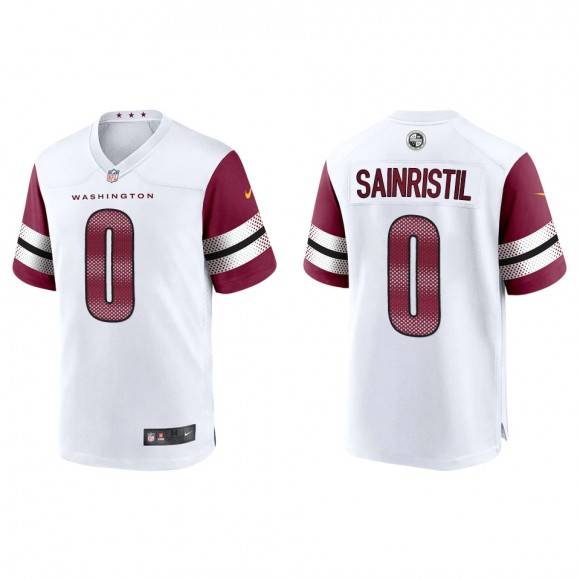 Commanders Mike Sainristil White Game Jersey