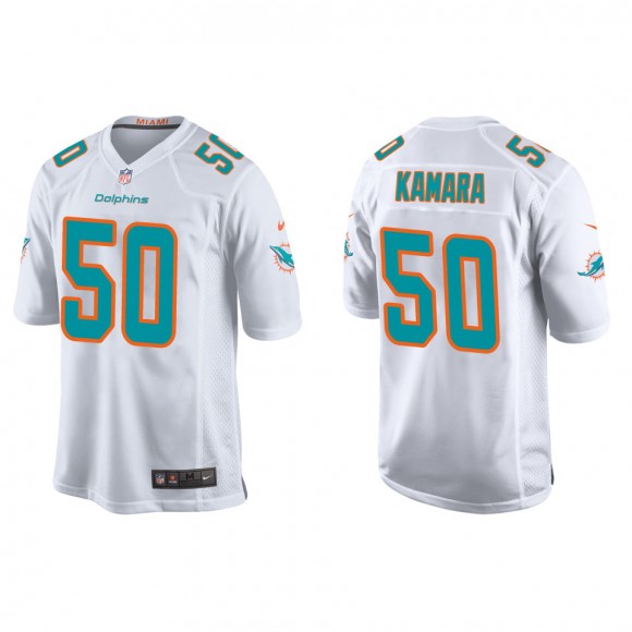 Dolphins Mohamed Kamara White Game Jersey