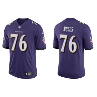 Men's Ravens Morgan Moses Purple Vapor Limited Jersey