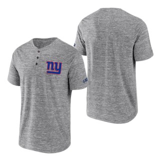 Men's New York Giants NFL x Darius Rucker Collection by Fanatics Heathered Gray Slub Henley T-Shirt