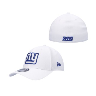 Men's New York Giants White Team White Out 39THIRTY Flex Hat
