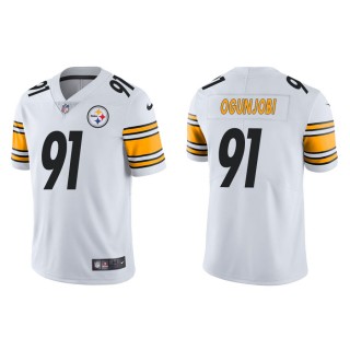Men's Pittsburgh Steelers Ogunjobi White Vapor Limited Jersey
