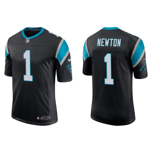 Cam Newton Jersey Panthers Black Vapor Limited Men's