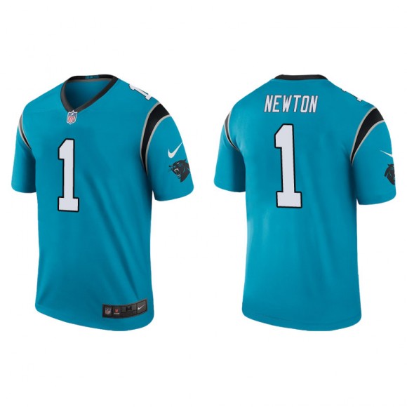 Cam Newton Jersey Panthers Blue Color Rush Legend Men's