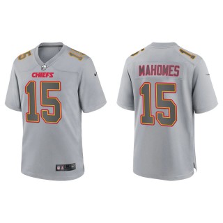 Men's Patrick Mahomes Kansas City Chiefs Gray Atmosphere Fashion Game Jersey