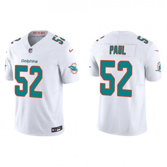 Dolphins Patrick Paul White Vapor F.U.S.E. Limited Jersey