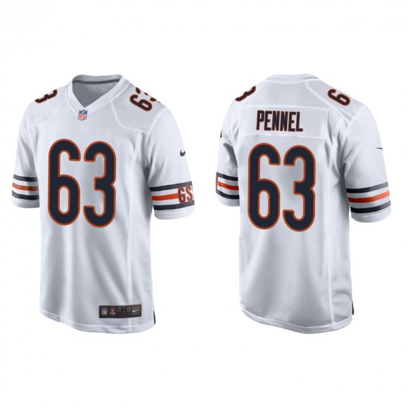 Men's Chicago Bears Pennel White Game Jersey