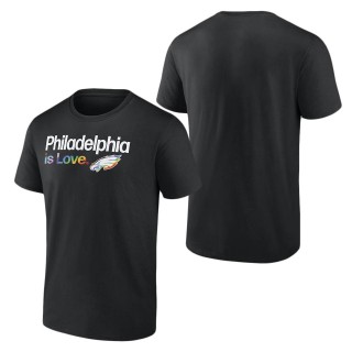 Men's Philadelphia Eagles Fanatics Branded Black City Pride Team T-Shirt