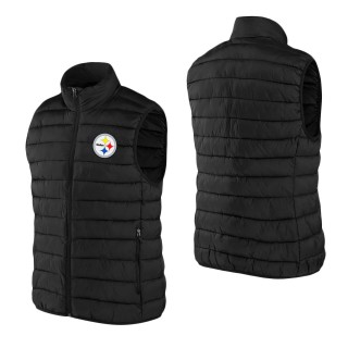 Men's Pittsburgh Steelers NFL x Darius Rucker Collection by Fanatics Black Faux Down Full-Zip Vest