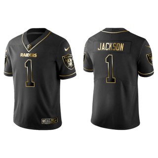 DeSean Jackson Jersey Raiders Black Golden Edition Men's