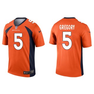Men's Broncos Randy Gregory Orange Legend Jersey