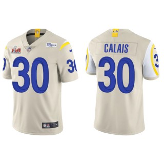 Super Bowl LVI Raymond Calais Rams Bone Vapor Limited Jersey