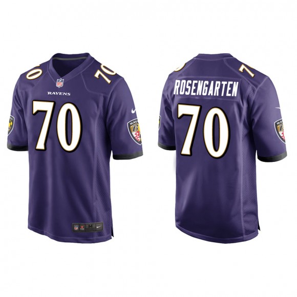 Ravens Roger Rosengarten Purple Game Jersey