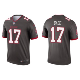 Men's Buccaneers Russell Gage Pewter Legend Jersey