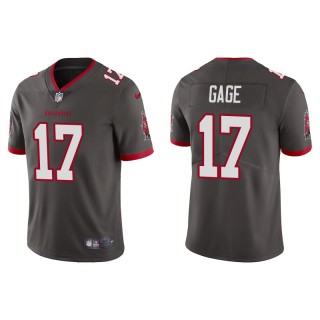Men's Buccaneers Russell Gage Pewter Vapor Limited Jersey