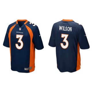 Broncos Russell Wilson Navy Game Jersey