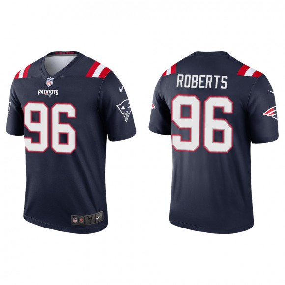 Men's New England Patriots Sam Roberts Navy Legend Jersey