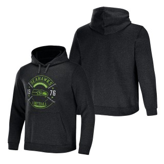 Men's Seattle Seahawks NFL x Darius Rucker Collection by Fanatics Heather Charcoal Radar Pullover Hoodie