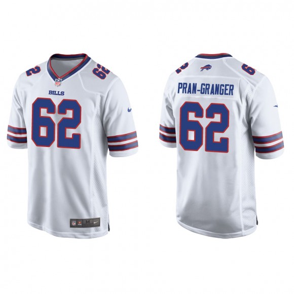 Bills Sedrick Van Pran-Granger White Game Jersey