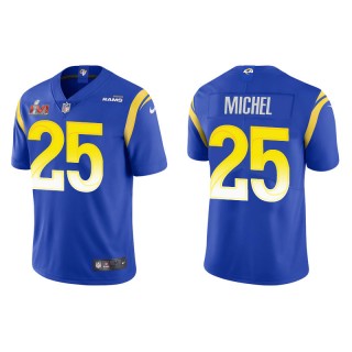 Super Bowl LVI Sony Michel Rams Royal Vapor Limited Jersey