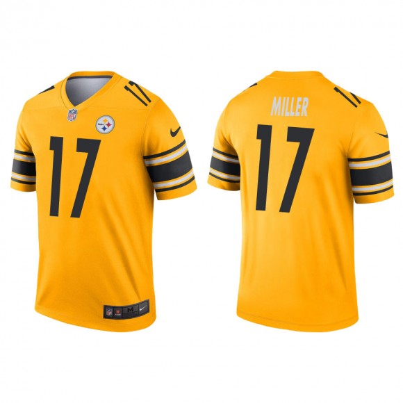 Anthony Miller Jersey Steelers Gold Inverted Legend