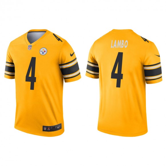 Josh Lambo Jersey Steelers Gold Inverted Legend