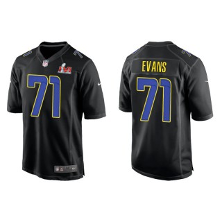 Bobby Evans Rams Black Super Bowl LVI Game Fashion Jersey