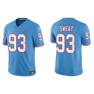 Titans T'Vondre Sweat Light Blue Oilers Throwback Limited Jersey