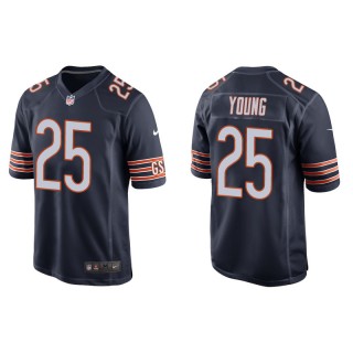 Men's Bears Tavon Young Navy Game Jersey