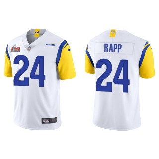 Super Bowl LVI Taylor Rapp Rams White Vapor Limited Jersey