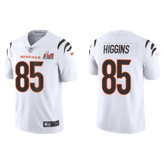 Super Bowl LVI Tee Higgins Bengals White Vapor Limited Jersey