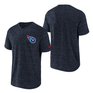 Men's Tennessee Titans NFL x Darius Rucker Collection by Fanatics Navy Slub Henley T-Shirt