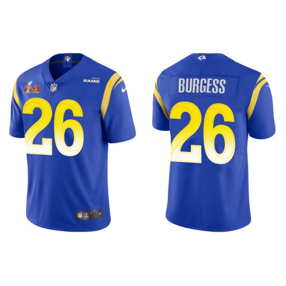 Super Bowl LVI Terrell Burgess Rams Royal Vapor Limited Jersey