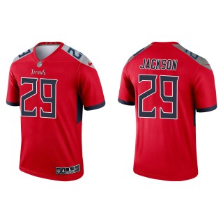 Men's Titans Theo Jackson Red Inverted Legend Jersey