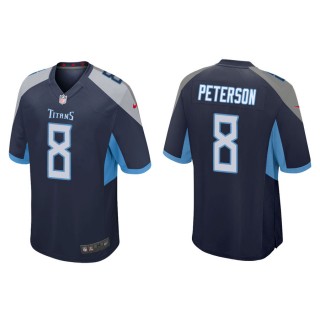 Adrian Peterson Jersey Titans Navy Game