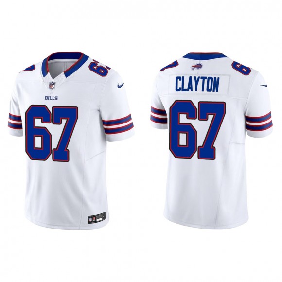 Bills Travis Clayton White Vapor F.U.S.E. Limited Jersey