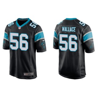 Panthers Trevin Wallace Black Game Jersey