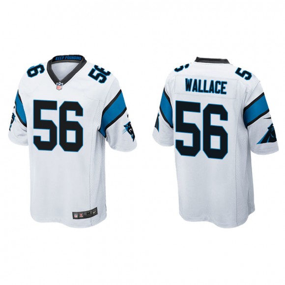 Panthers Trevin Wallace White Game Jersey