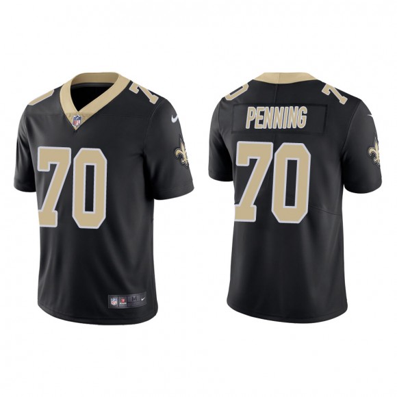 Men's Saints Trevor Penning Black 2022 NFL Draft Vapor Limited Jersey